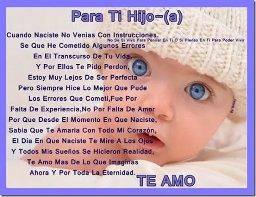 Madre y hijo poemas - Imagui