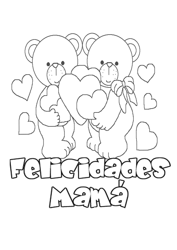 Para el dia de las Madres ~ Dibujos para Colorear Infantil Para el dia de las Madres ~ Dibujos para Colorear Infantil