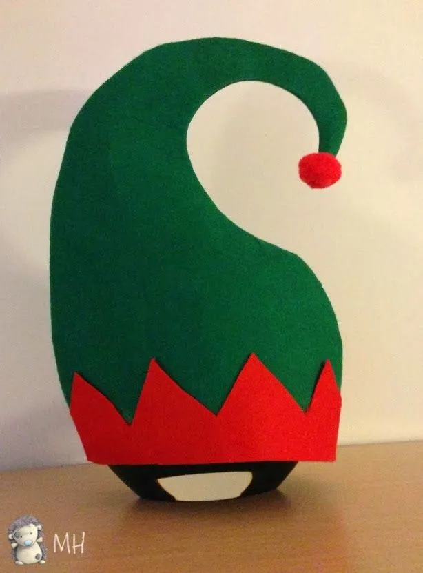 MADRES HIPERACTIVAS: Gorro de Duende en fieltro MADRES HIPERACTIVAS: Gorro de Duende en fieltro