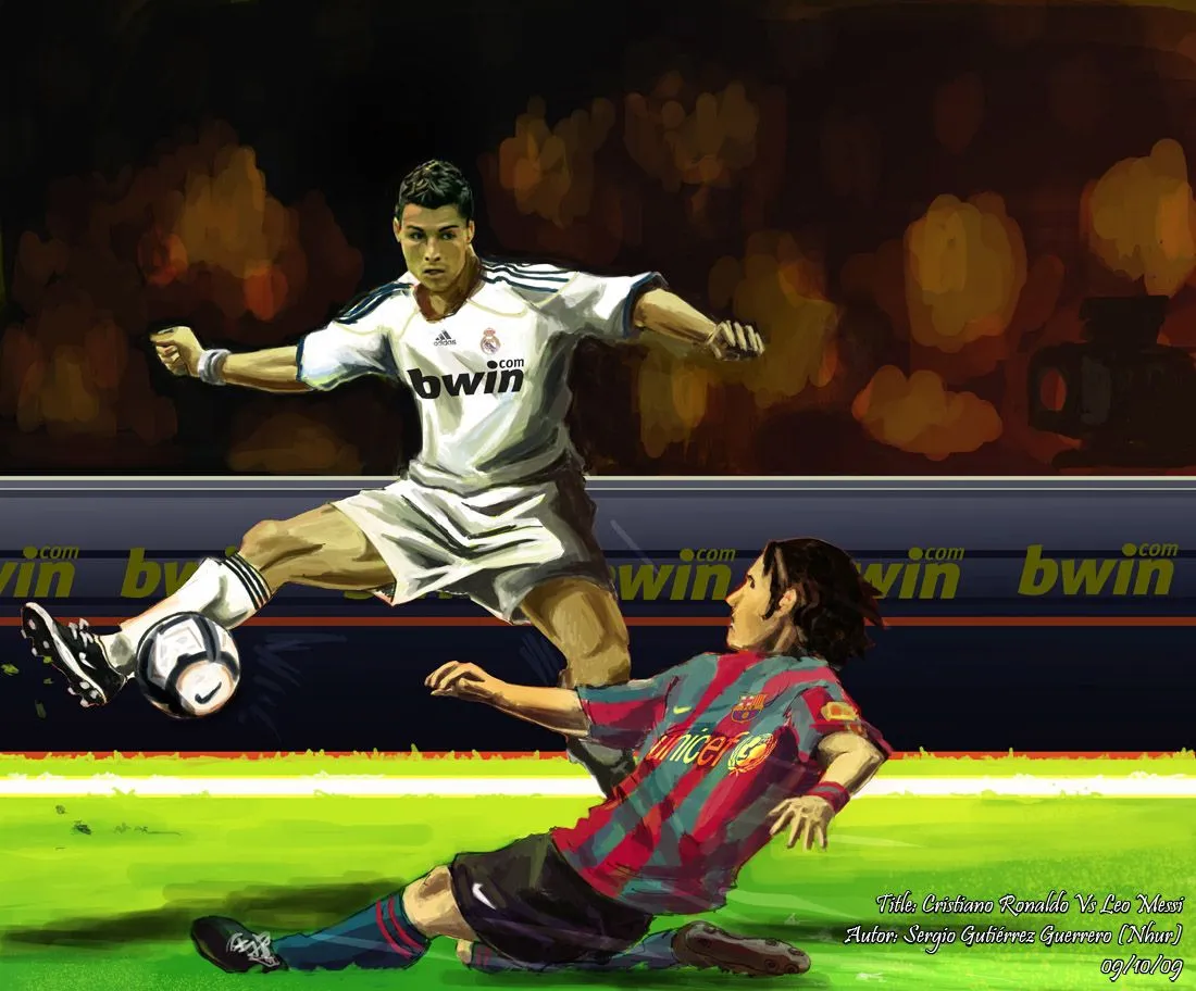 Cristiano Ronaldo Portuguese Real Madrid footballer Vs Lionel Messi ...