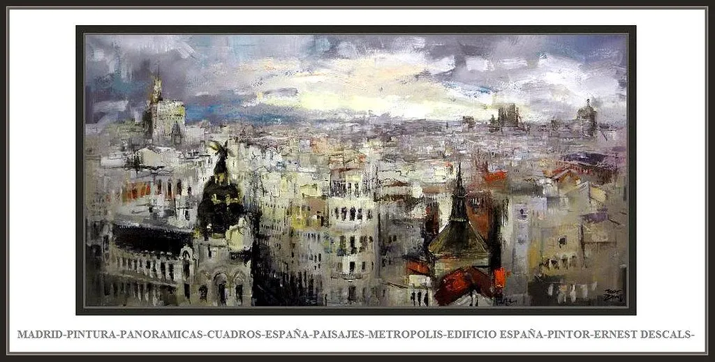 MADRID-PINTURA-PANORAMICAS-ESPAÑA-CUADROS-PAISAJES-METROPO… | Flickr