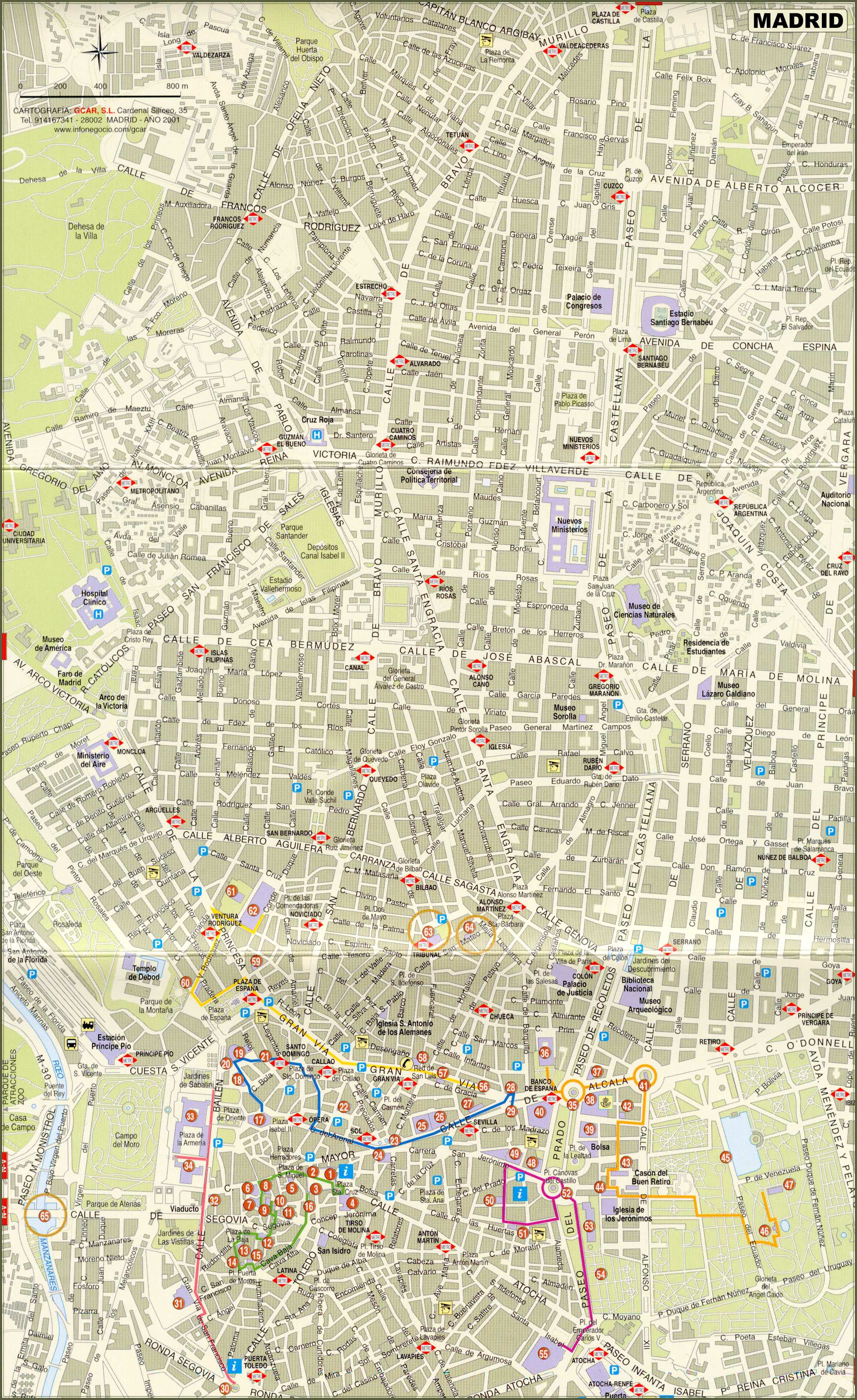 Madrid - plan de la ciudad | Mapas imprimidos de Madrid, España ... Madrid - plan de la ciudad | Mapas imprimidos de Madrid, España ...