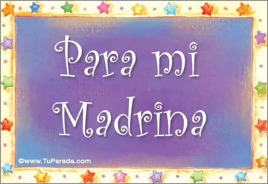 Para mi madrina..., Familiares, tarjetas