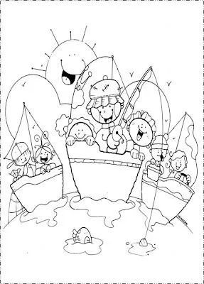 Imagenes de felices vacaciones para colorear - Imagui