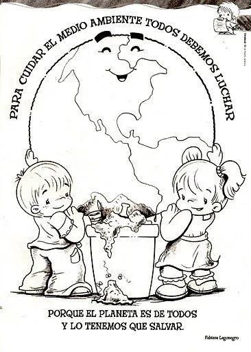 El día del medio ambiente para colorear - Imagui