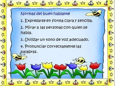 Maestra Asunción: NORMAS DEL BUEN OYENTE Y HABLANTE. | Buen oyente, Maestra  asuncion, Planes de lecciones de español