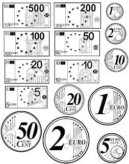 MIS COSAS DE MAESTRA*: Euros: monedas y billetes MIS COSAS DE MAESTRA*: Euros: monedas y billetes