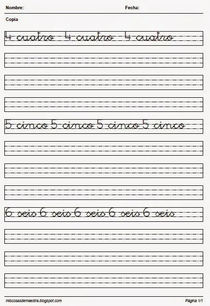 MIS COSAS DE MAESTRA*: FICHAS PARA LA ESCRITURA DE LOS NÚMEROS DEL ... MIS COSAS DE MAESTRA*: FICHAS PARA LA ESCRITURA DE LOS NÚMEROS DEL ...
