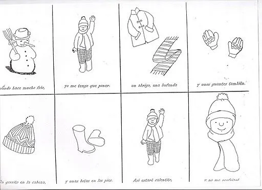 MIS COSAS DE MAESTRA*: Fichas para trabajar el invierno