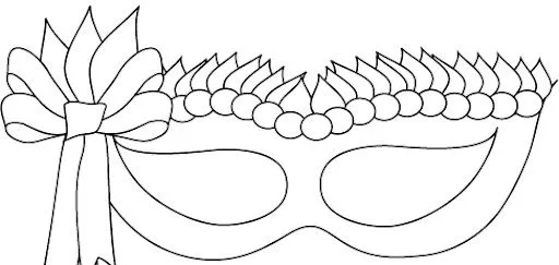 Maestra de Infantil: Antifaces de carnaval para colorear