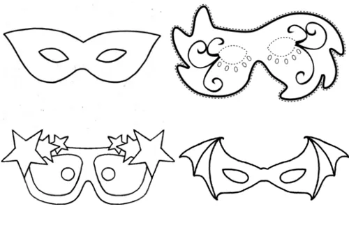 Maestra de Infantil: Antifaces de carnaval para colorear Maestra de Infantil: Antifaces de carnaval para colorear