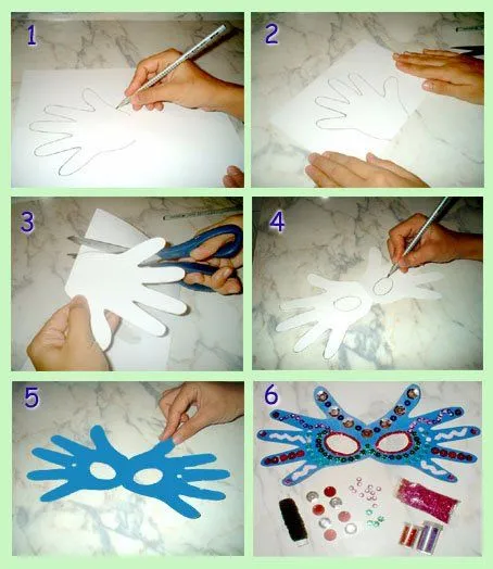 Maestra de Infantil: Cómo hacer un antifaz para carnaval