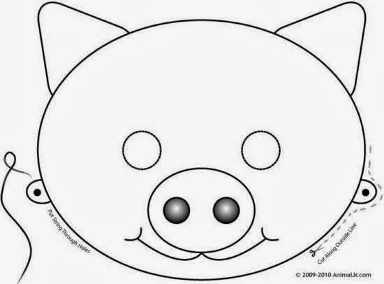 Maestra de Infantil: Caretas de animales para colorear e imprimir. Maestra de Infantil: Caretas de animales para colorear e imprimir.