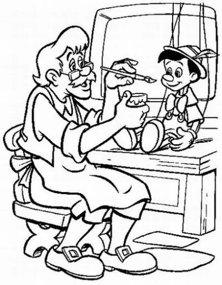Maestra de Infantil: Dibujos para colorear de Pinocho. Cuento. Maestra de Infantil: Dibujos para colorear de Pinocho. Cuento.