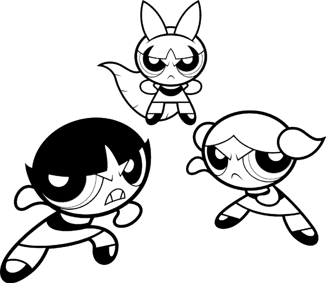 Maestra de Infantil: Dibujos para colorear. Las supernenas Maestra de Infantil: Dibujos para colorear. Las supernenas
