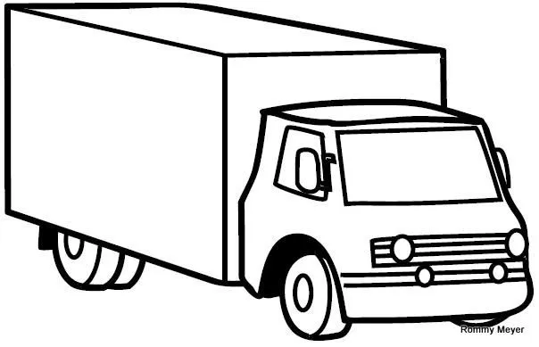 Camion para colorear e imprimir - Imagui
