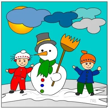 Maestra de Infantil: El invierno. Dibujos para colorear.