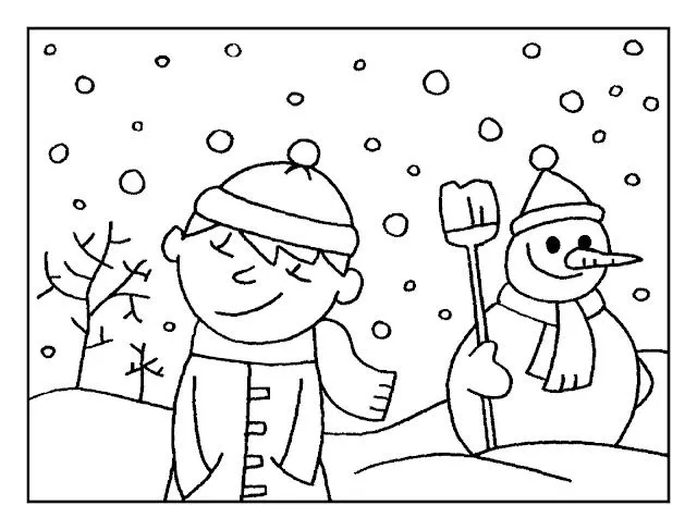 Maestra de Infantil: El invierno. Dibujos para colorear. Maestra de Infantil: El invierno. Dibujos para colorear.