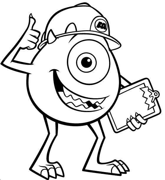 Mike wazowski bebé para colorear - Imagui