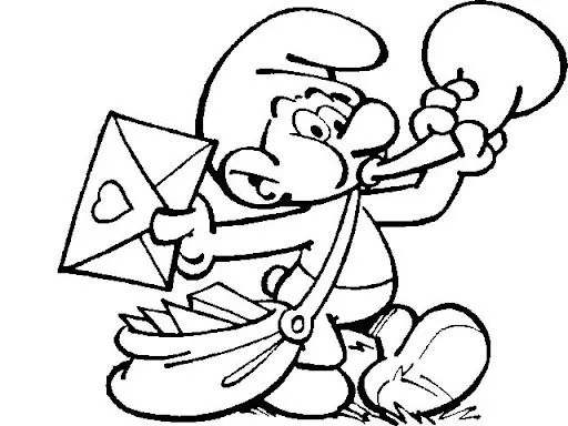 Maestra de Infantil: Los Pitufos. Dibujos para colorear y gifs ...