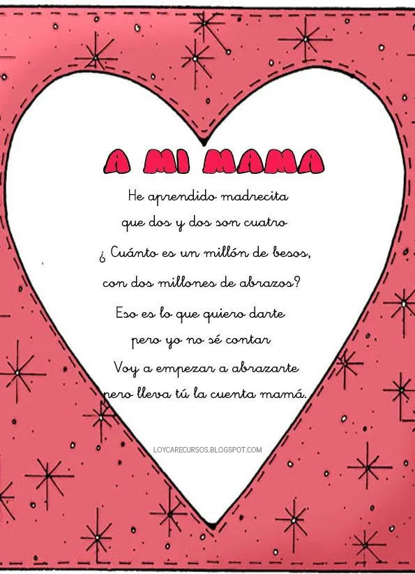 Maestra de Infantil: Poemas para el día de la madre Maestra de Infantil: Poemas para el día de la madre
