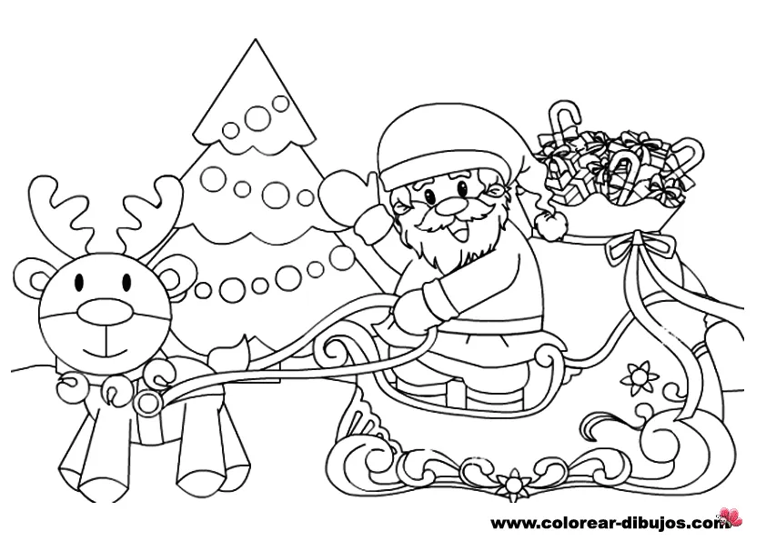 Maestra de Infantil: Los renos de Papá Noel para colorear Maestra de Infantil: Los renos de Papá Noel para colorear