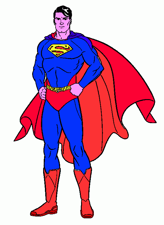 Superman caricatura para colorear - Imagui