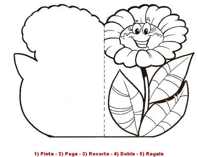 Maestra de Infantil: Tarjetas para colorear en el día de la madre Maestra de Infantil: Tarjetas para colorear en el día de la madre