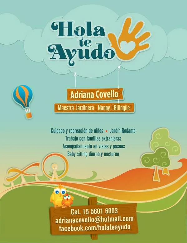 Soy Maestra Jardinera.y Baby siter Profesional.Bilñingue,Busco ...