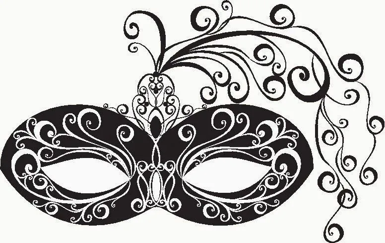 Maestra de Primaria: Caretas para colorear en carnaval