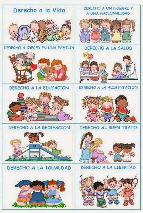 Maestra de Primaria: Los derechos del niño en postales coloreadas