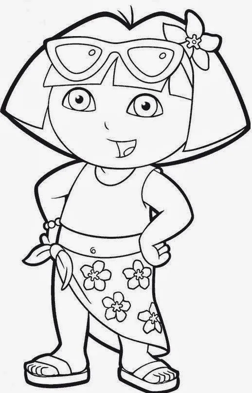 Maestra de Primaria: Dibujos de Dora la Exploradora para colorear ... Maestra de Primaria: Dibujos de Dora la Exploradora para colorear ...