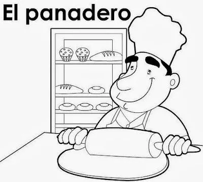 Maestra de Primaria: Dibujos de oficios para colorear. Profesiones.