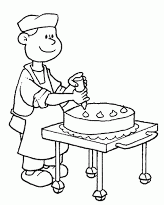 Maestra de Primaria: Dibujos de oficios para colorear. Profesiones.