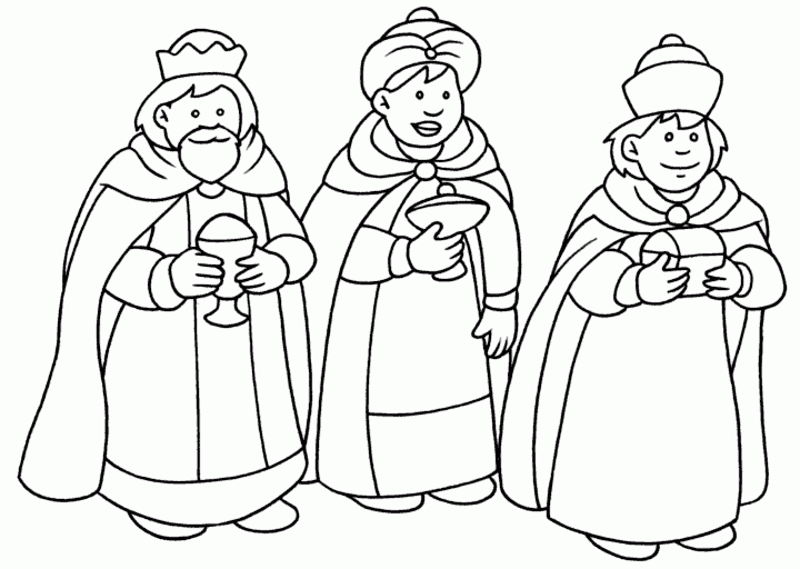 Maestra de Primaria: Dibujos de los Reyes Magos para colorear o ...