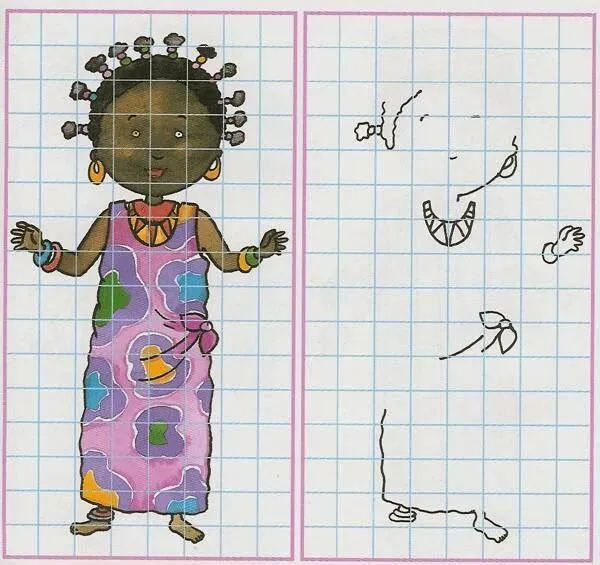 Maestra de Primaria: Dibujos sencillos con cuadrícula. Ejercicios ...