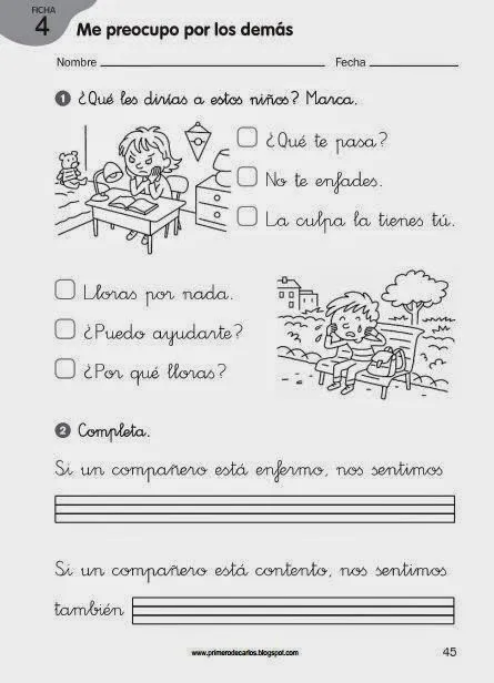 Maestra de Primaria: Educación emocional