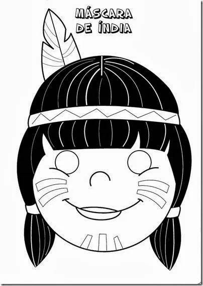 Maestra de Primaria: Máscaras, caretas y disfraces de indio para ...