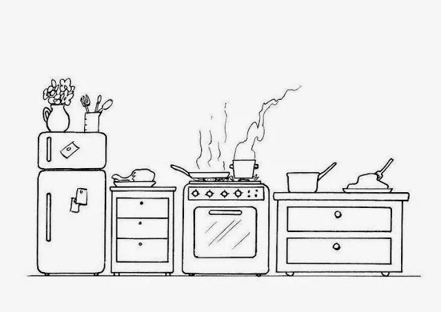 Maestra de Primaria: Muebles y objetos de la casa para colorear Maestra de Primaria: Muebles y objetos de la casa para colorear