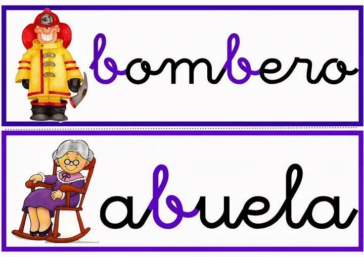 Maestra de Primaria: Palabra - cartel. Lectoescritura. Maestra de Primaria: Palabra - cartel. Lectoescritura.