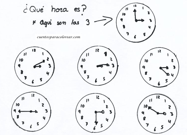 MIS COSAS DE MAESTRA*: EL TIEMPO: HORAS Y MINUTOS