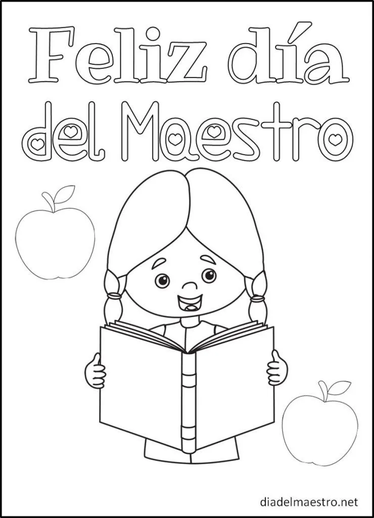 ▷ Día del Maestro para Colorear | Feliz día del Maestro ▷ Día del Maestro para Colorear | Feliz día del Maestro
