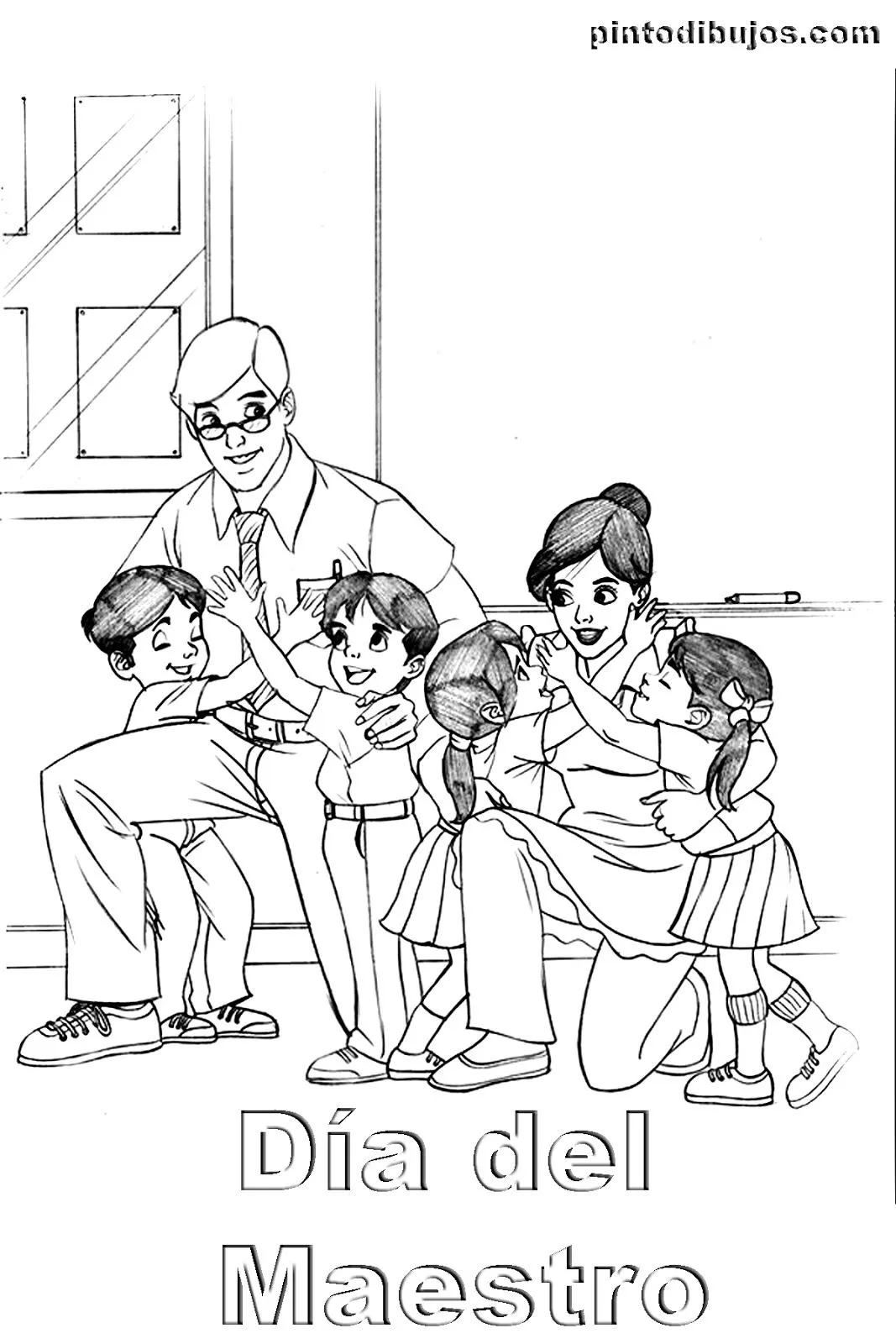 Del Maestro Dibujos Para Colorear Dibujos Del Dia Del Maestro Dia ...