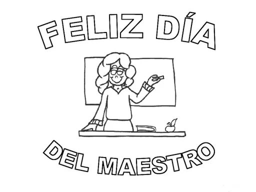 Dia del maestro dibujos para pintar - Imagui