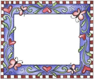 Maestros de Corazón: Bordes o marcos para notas y etiquetas