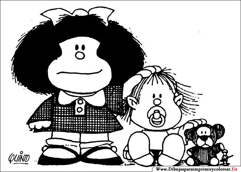 Mafalda en dibujos para imprimir - Imagui