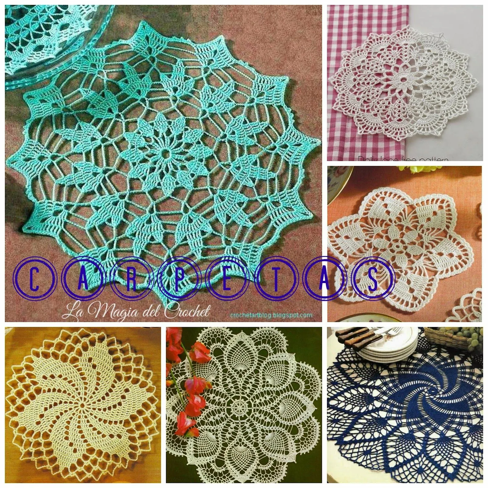 La Magia del Crochet: CARPETAS A CROCHET