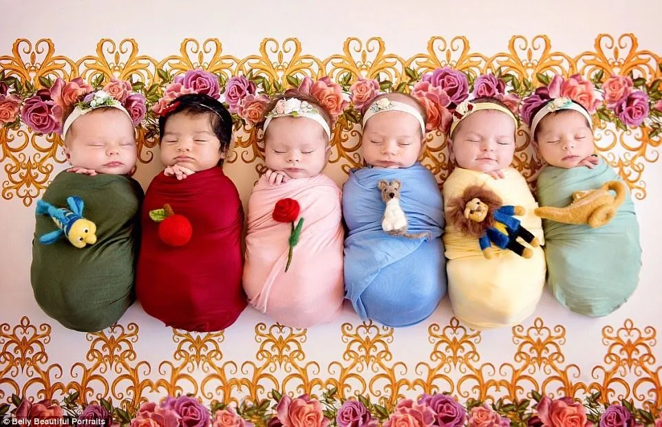 Las mágicas fotografías de bebitas recién nacidas vestidas como princesas de Disney Las mágicas fotografías de bebitas recién nacidas vestidas como princesas de Disney