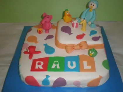 Tortas de coradas con merengue de Pocoyo decoración - Imagui