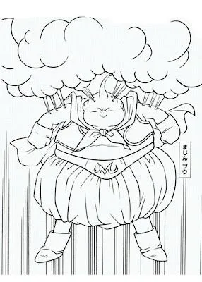 COLOREA TUS DIBUJOS: Majin Boo para colorear